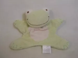 Blankets & Beyond lovey Baby security blanket plush flat frog toy HTF - Picture 1 of 2