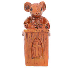 Durable Brown ResinMouse Statue Easy To Clean Ornament For Home