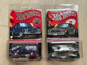Hot Wheels RLC 1972 Skyline H/T 2000GT-R Mattel Red Line Club Blue and Silver - Picture 1 of 3
