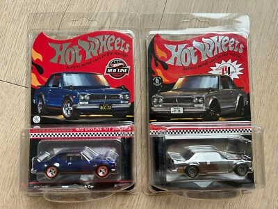 Hot Wheels RLC 1972 Skyline H/T 2000GT-R Mattel Red Line Club Blue and Silver - Image 1 of 3