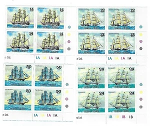 Samoa 1979 SG540-543 Ships Complete Set In Corner Blocks of 4 Mint Never Hinged - Picture 1 of 3