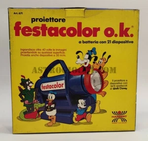 HARBERT PROJECTOR WALT DISNEY FESTACOLOR O.K CLASSIC NEW IN BOX VINTAGE '70 - Picture 1 of 11