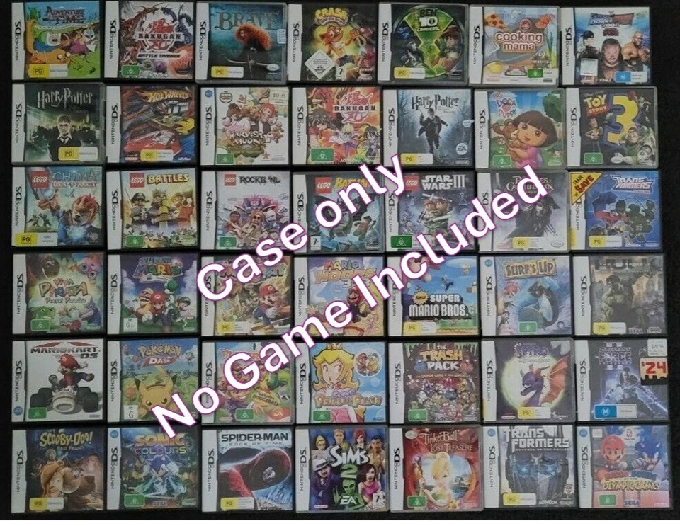 Nintendo DS Game Cases inc Mario Sonic Pokemon Disney Lego - Image 1 of 1