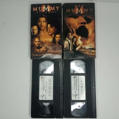 The Mummy & The Mummy Returns VHS lot of 2 Brendan Fraser Pre owned - Image 1 of 4