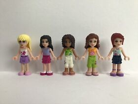 LEGO Friends 3930,3931,3932,3933,3934 Minifigs Stephanie,Emma,Andrea,Olivia, Mia