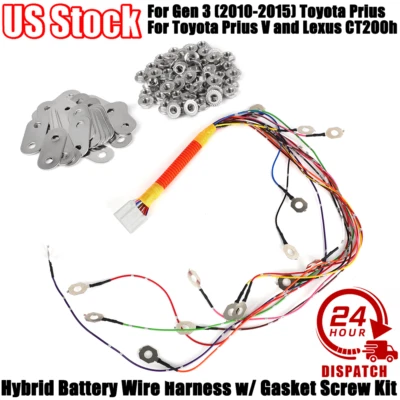 Hybrid Battery Wire Harness w/ Gasket Screw For Gen 3 Toyota Prius 10-15 CT200h Foto 1 de 4