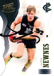 ✺Signed✺ 2021 CARLTON BLUES AFL Card JACK NEWNES - Picture 1 of 3