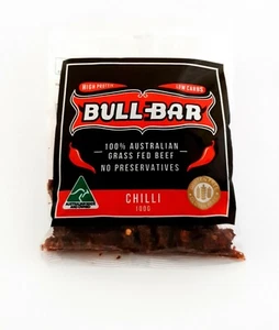 Australian Bullbar Chilli Beef Jerky 5x 100g! Healthy Handcrafted Protein - Picture 1 of 2