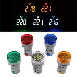 Display LED 22 mm tensione digitale voltmetro pannello display display luce AC 500 V - Foto 1 di 13