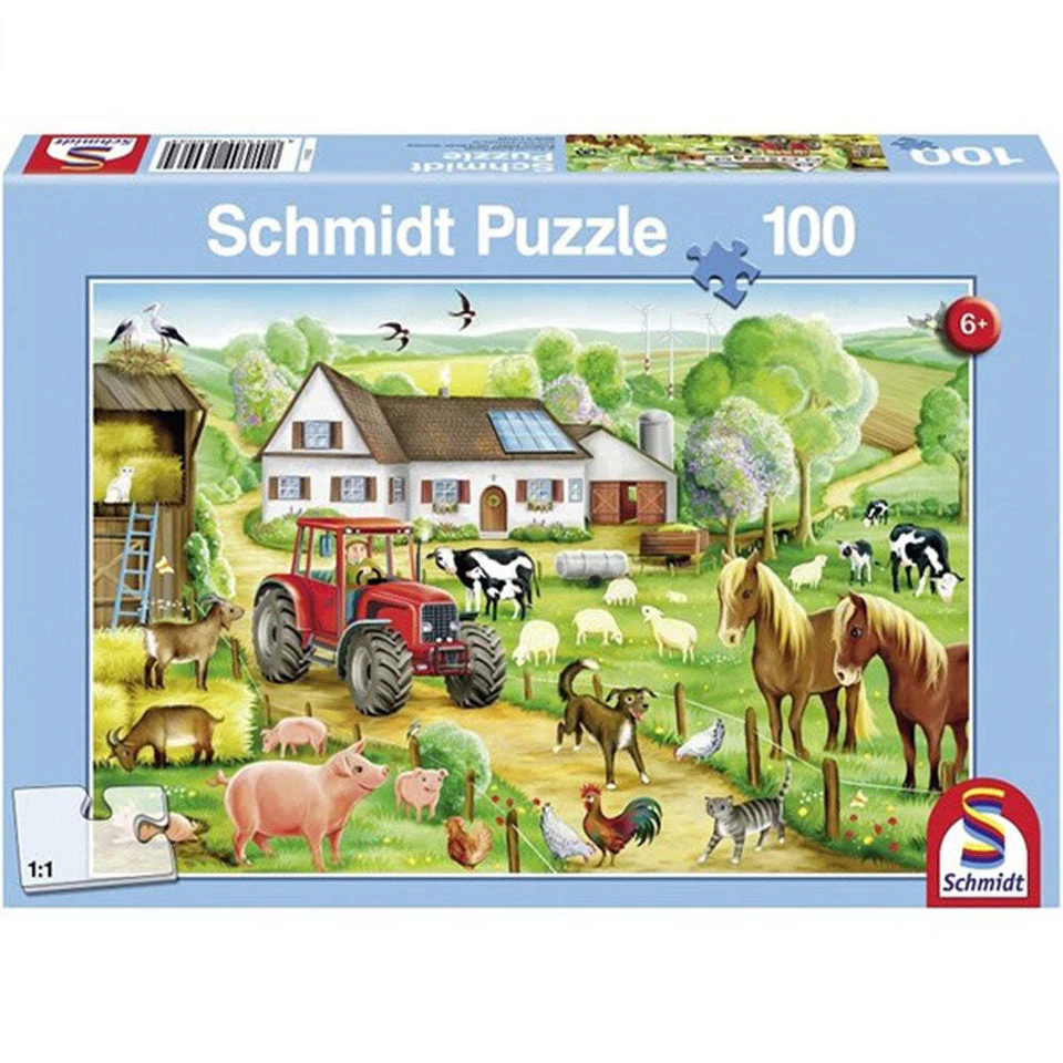 Schmidt Merry Farmyard Puzzle 100pcs Foto 1 de 1
