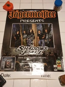 Autographed shadows fall 24 x 18 signed jagermeister Poster - Picture 1 of 10