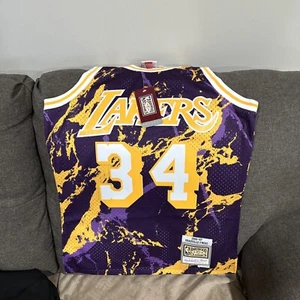 Mitchell & Ness LA Lakers Shaq O’neal Marble Swingman Trikot Herren Größe S - Bild 1 von 8
