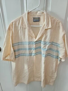 VTG Samsons Shirts For The Substantial Man Men's Button Front Shirt XL peach A4 - Picture 1 of 4