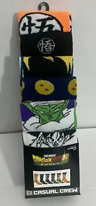 Dragon Ball Z 6 Pares CALCETINES TRIPULACIÓN TALLA 8-12 Bioworld Dragonball Super Broly ¡NUEVOS! - Imagen 1 de 7