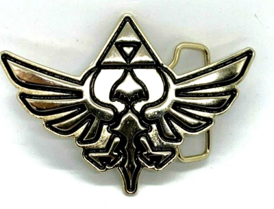 Legend of Zelda 皮带扣深红 Loftwing Link Hylian Triforce Crest 任天堂 — 第 1/4 张图片