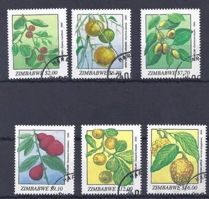 ZIMBABWE, 2000, WILD FRUITS SG 1038-43, FINE USED SET - Picture 1 of 1
