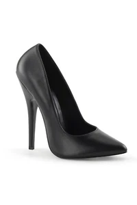 Devious Domina-420 cuero negro en stock - Imagen 1 de 4