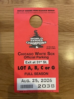 Chicago White Sox 2006 pase de estacionamiento temporada completa Foto 1 de 2