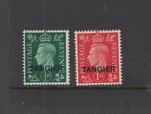MOROCCO AGENCIES, TANGIER: 1937 KGVI ½d Green and 1d Scarlet SG 245/6 £36, MUH. - Picture 1 of 2