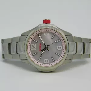 red line Mineral Crystal Quartz Analog Women's Watch Sz. 5 3/4" New Battery - Picture 1 of 10