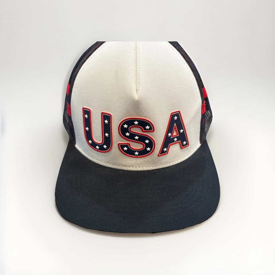VOLCOM OLYMPIC TEAM TRUCKER SNOWBOARD HAT USST $36 snap back - Image 1 of 4