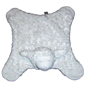 22" Baby Gund White Winky Blanket Comfy Cozy Satin Plush Security Lovey 4043886 - Picture 1 of 4