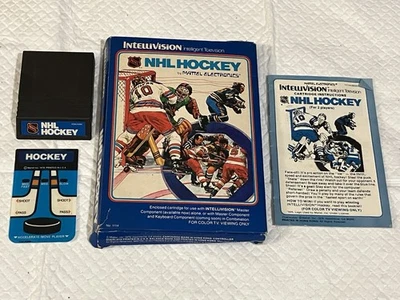 1979 Intellivision NHL Hockey Game Complete in Box w/ Manual & Overlay - Tested - Image 1 of 4