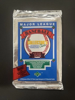1989 Upper Deck MLB the Collector's Choice Wax Pack - Factory Sealed - Image 1 of 2