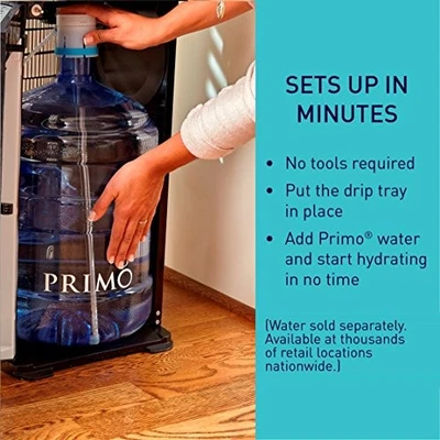 Primo Bottom Load Water Dispenser, Stainless Steel/Black 900130 - Image 1 of 4