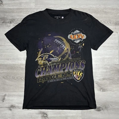 Camisa Abercrombie & Fitch NFL Baltimore Ravens Negra - Talla Adulto Pequeña Foto 1 de 4