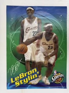 2004 Lebron James Sprite Poster 19"x26" - Cleveland Cavaliers - Picture 1 of 6