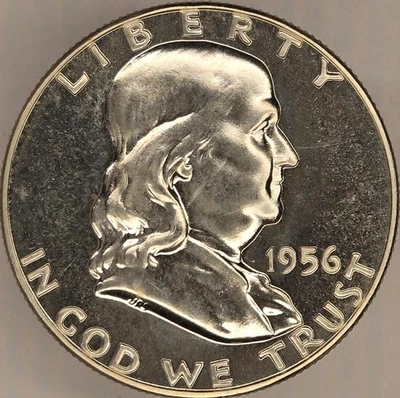 1956 Proof Franklin Half Dollar - Better date - Image 1 of 4