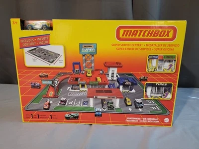2021 Matchbox Super Service Center Playset, Remake Of Vintage Set, Mattel, New - Image 1 of 4