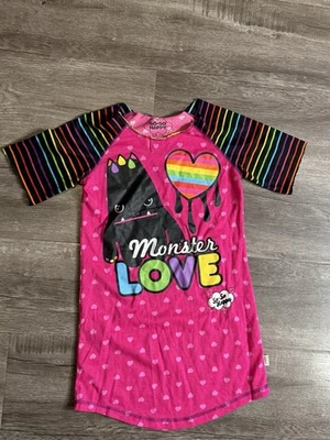 Camiseta Top RARA So So Happy Monster S Rainbow Raver Kandi Kidcore Emo Escena Y2K Foto 1 de 4
