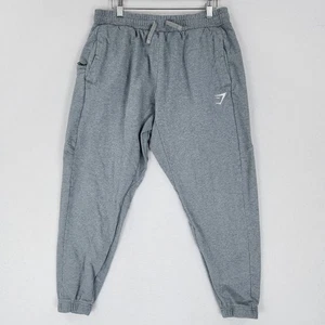 Gymshark Pants Mens Large Gray Essential Joggers Sweatpants Activewear Casual - Picture 1 of 13
