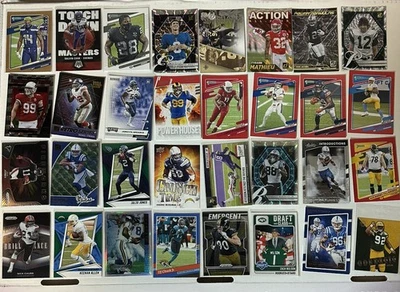 Lote de (224) tarjetas de fútbol americano de la NFL. Todos los insertos/paralelos años 90’s-presente. L👀K!! Foto 1 de 4