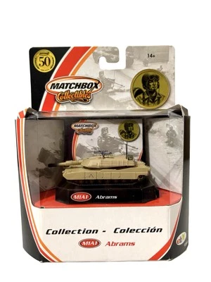 Matchbox Collectibles 50th Tan 2001 Military M1A1 Abrams Tank 92654 - Unopened - Image 1 of 4