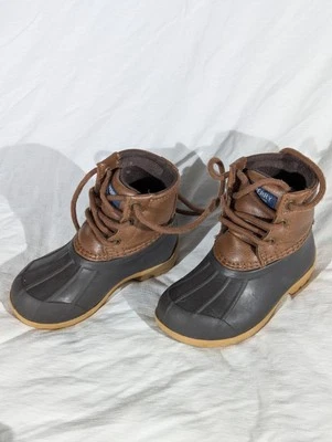 Bota Sperry Port Duck Niño Pequeño 7M Resistente al Agua Lluvia Barro Botas Exterior Foto 1 de 4