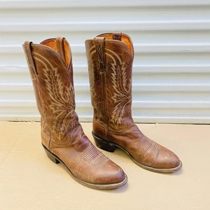 Lucchese 1883 Crayton Stiefel Herren 8,5 D hellbraun Mad Dog Ziegenleder Cowboy N1547R 4 - Bild 1 von 23