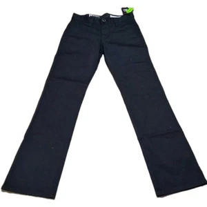 Volcom Frickin Modern Straight Stretch Chino Pants Youth Boys Size 27 Black - Picture 1 of 6