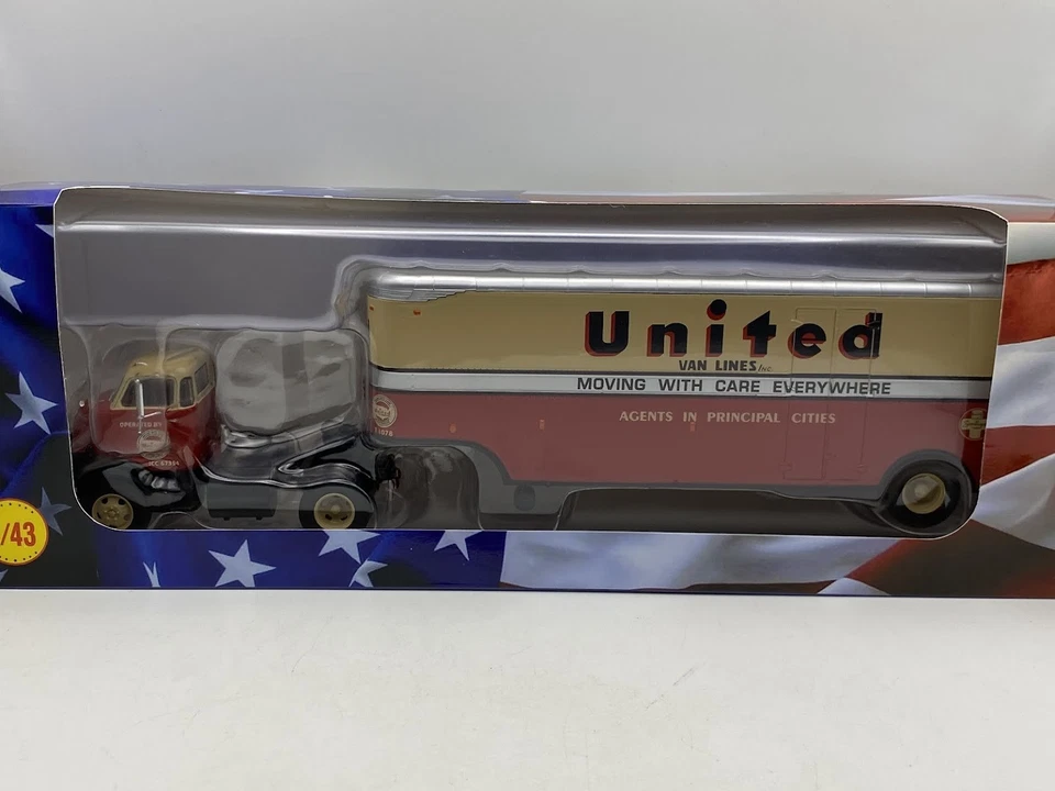 GMC COE 1955 UNITED VAN LINES CA093 Semi trailer truck 1:43 Altaya - image 1 of 1