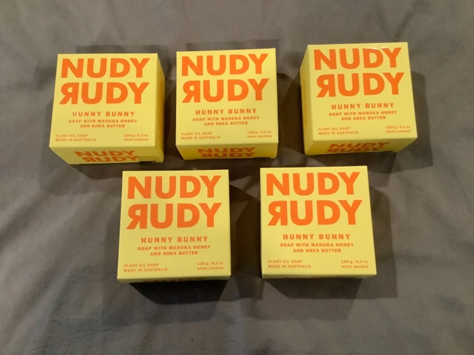 5 Nudy Rudy Hunny Bunny Soap w/ Manuka Honey & Shea Butter 4.2 Oz - Image 1 of 1
