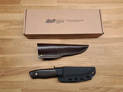 Brisa Trapper 95  Scandi Green Micarta mit zusätz. handgemachter Kydex Scheide - Bild 1 von 3