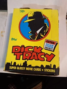 1990 Topps Dick Tracy Movie Trading Cards Full Box of 36 Sealed Packs - Picture 1 of 2