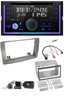 JVC Lenkrad USB 2DIN DAB Bluetooth CD Autoradio für Lancia Musa 2004-2012 - Bild 1 von 4