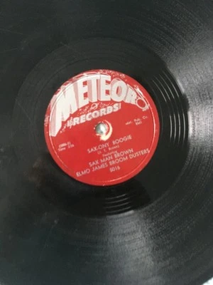 JT BROWN/ELMO JAMES BROOM DUSTERS METEOR 78 RPM :DUMB WOMAN BLUES - Image 1 of 4