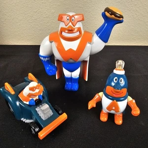 Whataburger Superhelden Actionfiguren 3 Stück Konvolut um 2000 - Bild 1 von 20