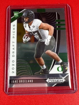 2020 Panini Prizm Draft Picks - Draft Picks Rookies Jake Breeland #132 (RC) - Image 1 of 2