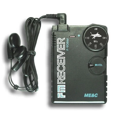 110-140MHZ Banda Aérea Radio Aviación Banda Receptor AM Aeropuerto Tierra Auriculares Kit B Foto 1 de 4