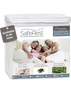 Protector de colchón SafeRest Twin XL (extra largo) Classic Plus, impermeable Foto 1 de 4